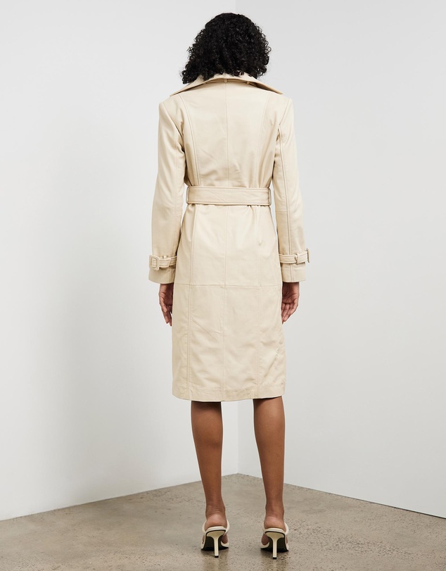 Sofia Irina - Leather Trench Coat