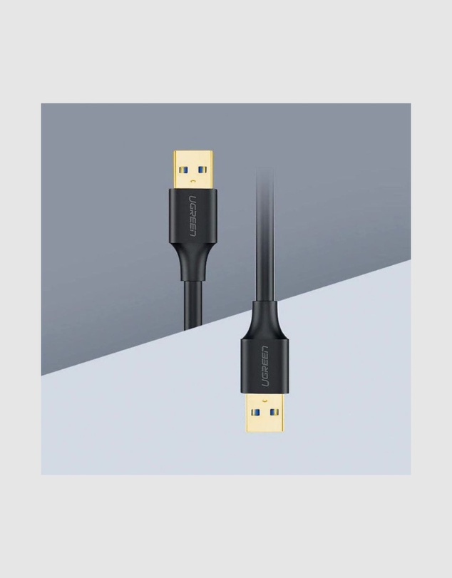 Ugreen - UGREEN USB-A 3.0 Male to Male Cable – 1m 5Gbps Data Transfer Black