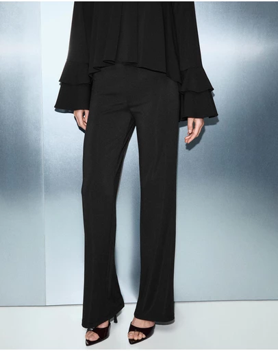M.N.G - Straight-Fit Trousers With Elastic Waist