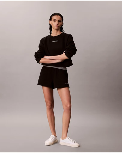 Calvin Klein - Soft Cotton Terry Blend Mid-Rise Shorts