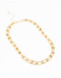 Lovisa - Gold Plated Knotted Chain Necklace
