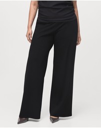M.N.G - Straight-Fit Trousers With Elastic Waist