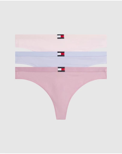 Tommy Hilfiger - 3-Pack Heritage Logo Thongs