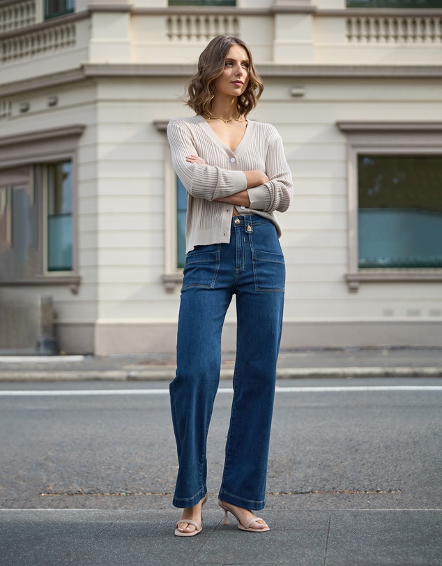 DRICOPER DENIM - Carrie Astro Wide Straight Leg Jeans