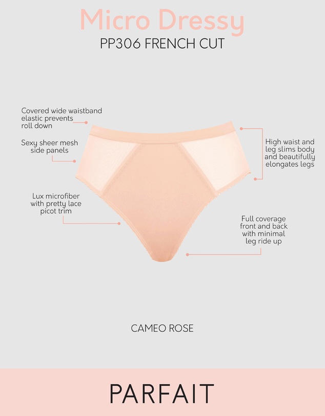 Parfait - Micro Dressy French Cut High Waist Brief