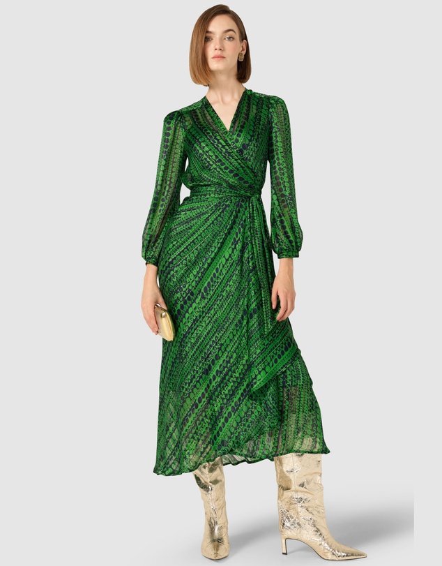 SACHA DRAKE - Savoir Midi Wrap Dress