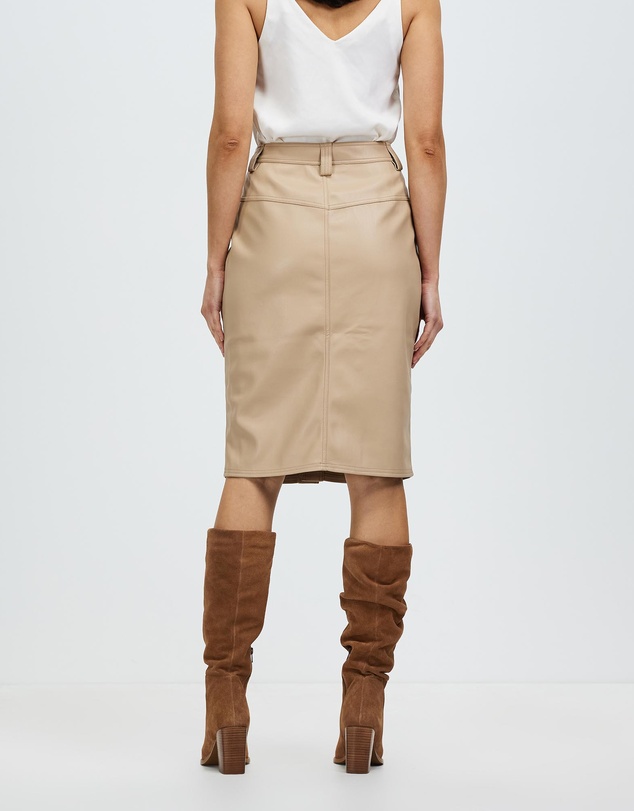 Grace Willow - Asymm PU Skirt