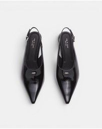 rag & bone - Mercer Leather Slingback Heels
