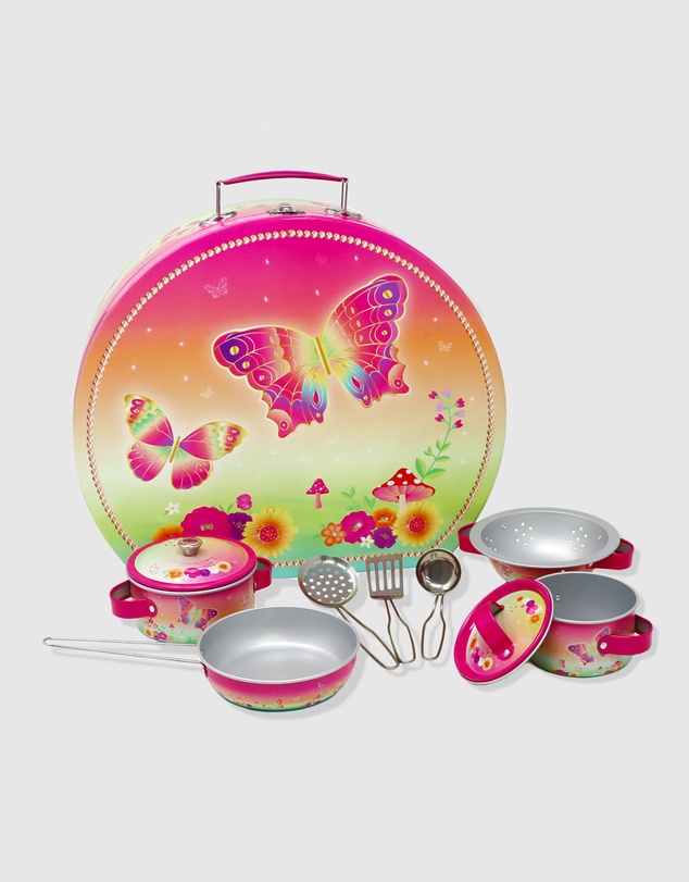 Pink Poppy - Rainbow Butterfly Cooking Set In Carry Case