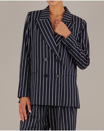Amelius - Polo Linen Pinstripe Blazer