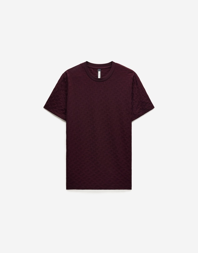 Calibre - Monogram Jacquard T-shirt Oxblood