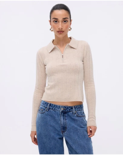 Minima Esenciales - Vali Merino Wool Knit Polo