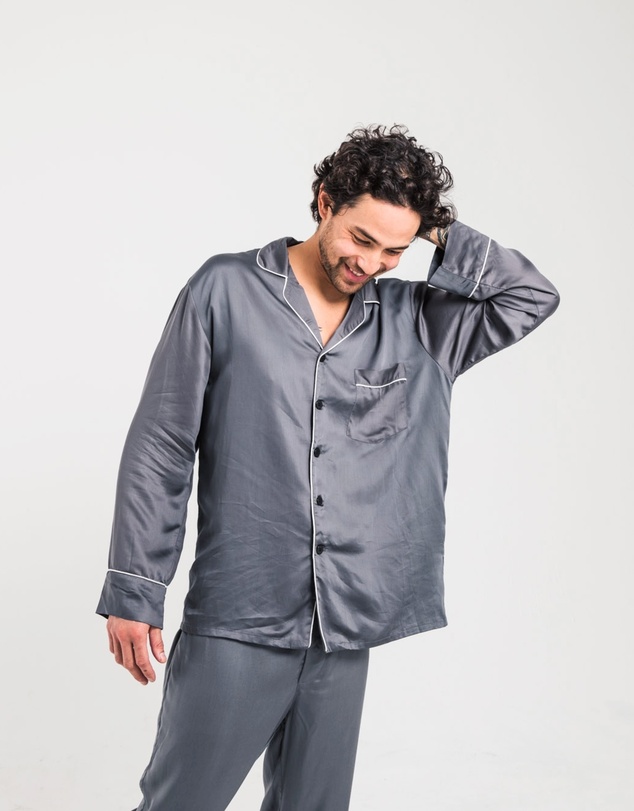 Ettitude - Sateen Long Sleeve PJ Shirt