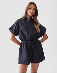 Calli - Liv Linen Playsuit