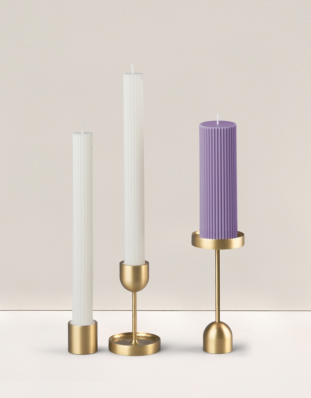 Black Blaze - Column Pillar Candle Combo