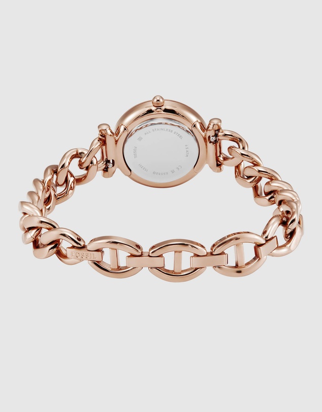 Fossil - Carlie Rose Gold Tone Analogue Watch