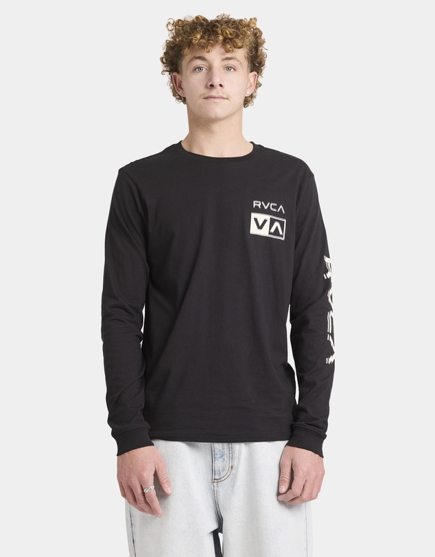 RVCA - Mens Big RVCA Glitch Long Sleeve T-Shirt