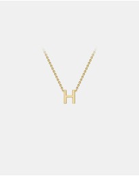 Zoe Olivia - 9K Gold Initial H Necklace