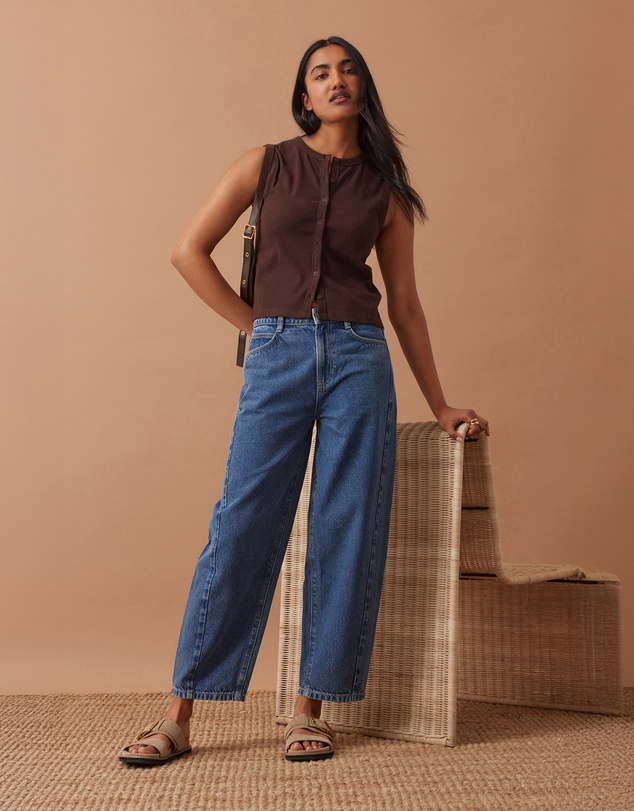 Ceres Life - Leah Tapered Barrel Jean