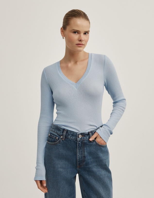 Witchery - Fine V-neck Long-sleeve Top