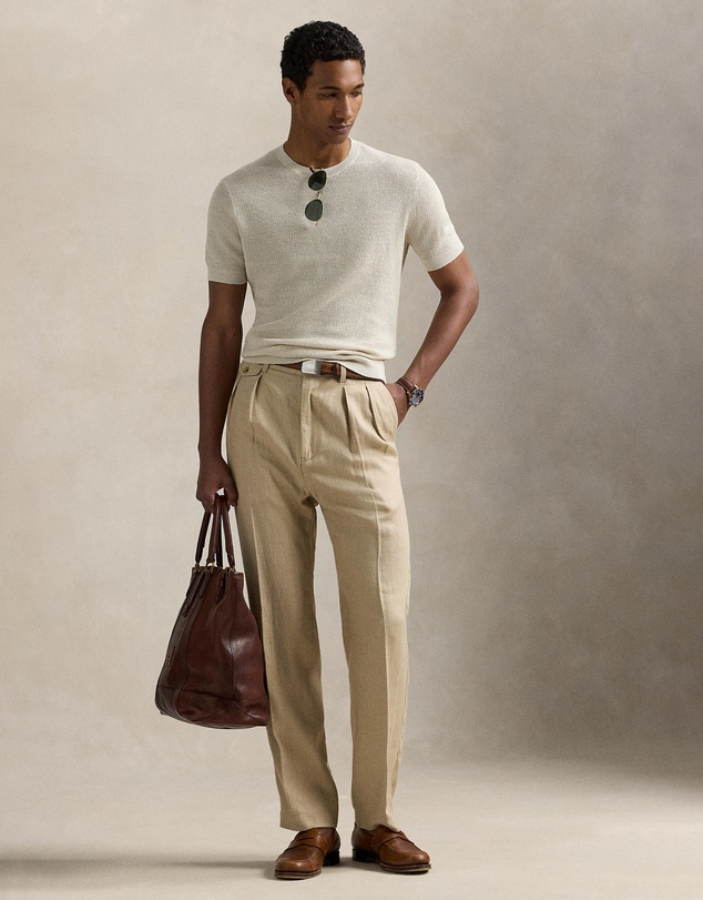 Polo Ralph Lauren - Textured Linen Short-Sleeve Sweater