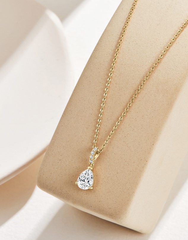 Mestige - Paisley Necklace - 18K Gold Plated