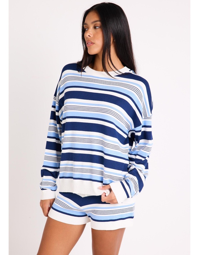 Subtitled - Chiara Stripes Knit Shorts