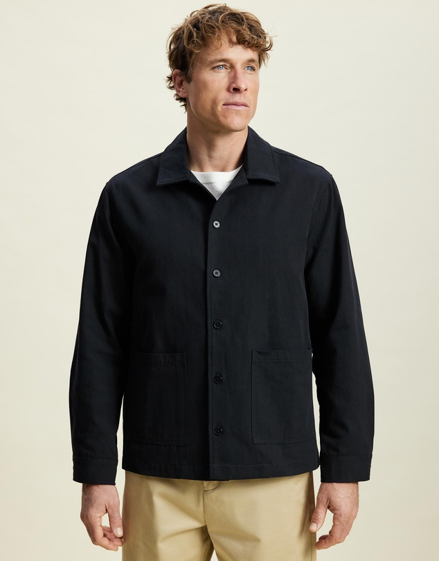 AERE - Cotton Canvas Shacket