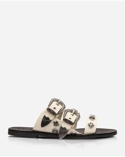 Sol Sana - Eastwood Slide Off White/Silver