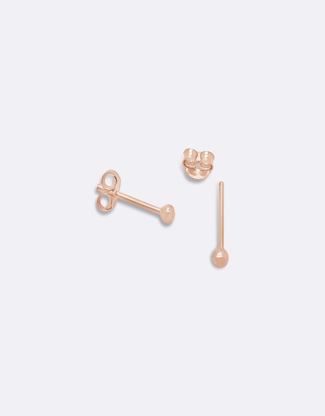 Ichu - Tiny Rose Gold Ball Studs