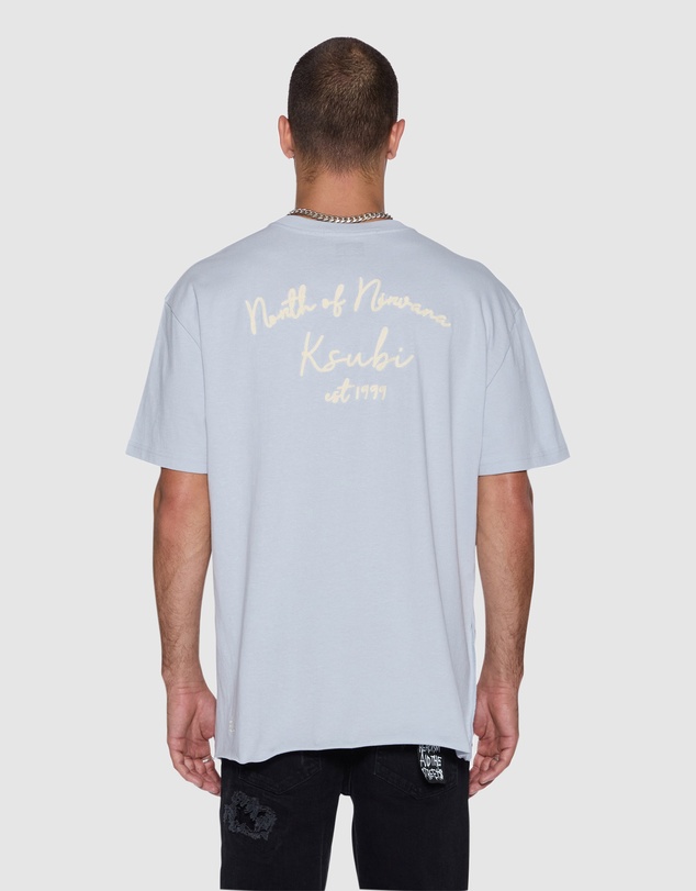 Ksubi - Salud Biggie SS Tee Blue Mist