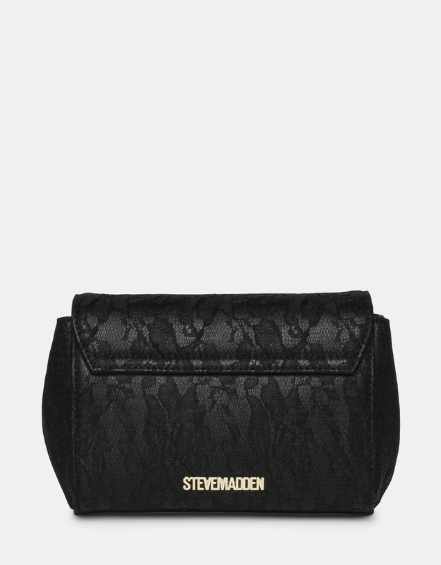 Steve Madden - BNylah Black/Gold Crossbody Bag