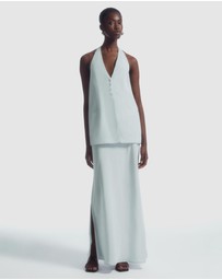 COS - Longline Waistcoat Halterneck Top