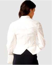 SACHA DRAKE - Front Zip Peplum Jacket