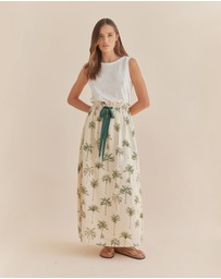 Amelius - Palma Elasticated Maxi Skirt