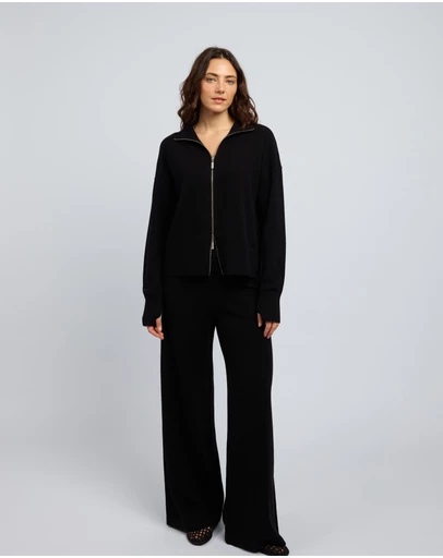 Huntly - Margot Cashmere Zip Jacket