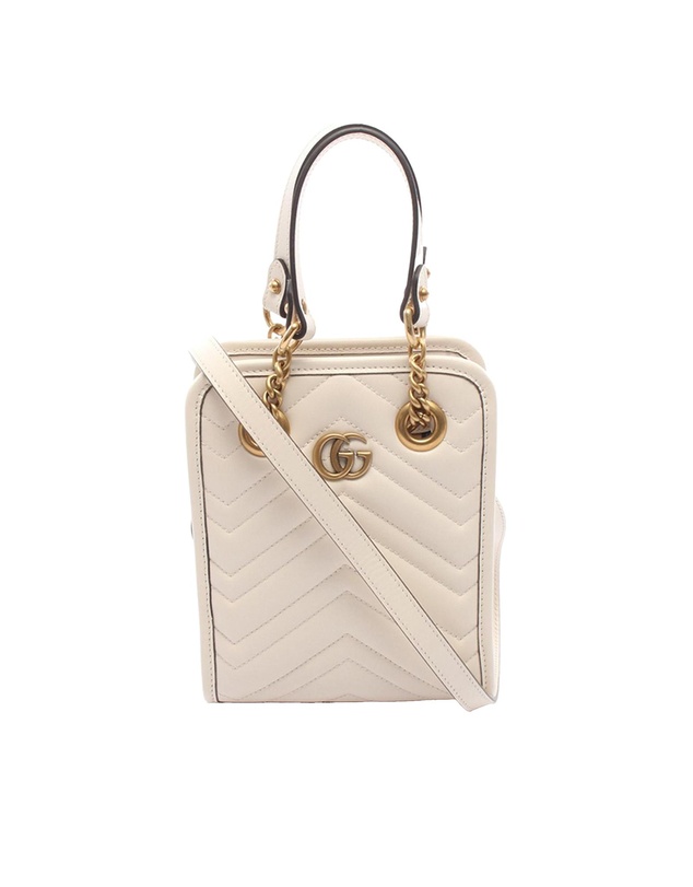Pre-Loved by Azura Reborn - Pre-Loved Mini GG Marmont Calfskin Matelasse Tote