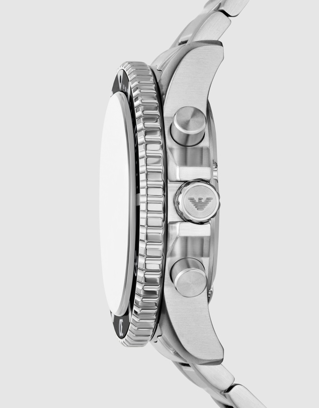 Emporio Armani - Silver Tone Chronograph Watch