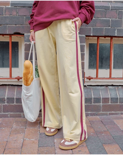 Ceres Life - Gigi Wide Leg Terry Trackpant