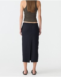 Bassike - Stretch Twill Minimal Skirt