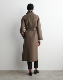 COS - Belted Double-Faced Wool Long Coat