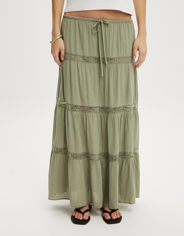Cotton On - Haven Multi Tiered Maxi Skirt