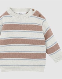 Bebe by Minihaha - Alvin Stripe Organic Knitted Jumper - Babies