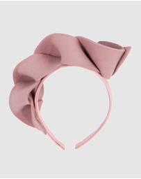 Max Alexander - Felt Dusty Pink Spiral Fascinator