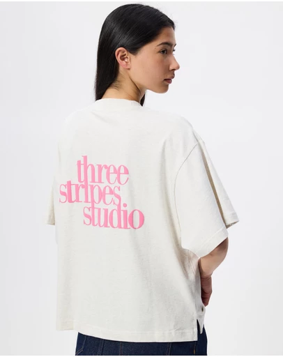 adidas Sportswear - 3 Stripes Studio Boyfriend Tee