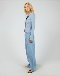 All About Eve - Sami Stripe Long Sleeve Top Blue