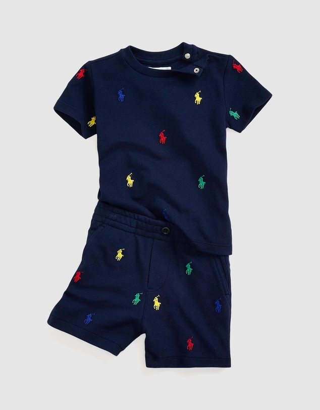 Polo Ralph Lauren - Polo Pony Cotton Mesh Tee - Babies