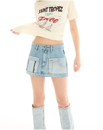 THE TALES - The Tales Reworked Denim Skirt