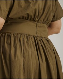 Atmos&Here Curvy - Nicky Cotton Poplin Midi Dress