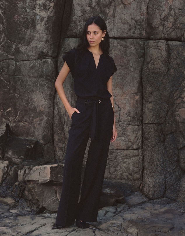 Forcast - Natalie Belted Wide Leg Pants